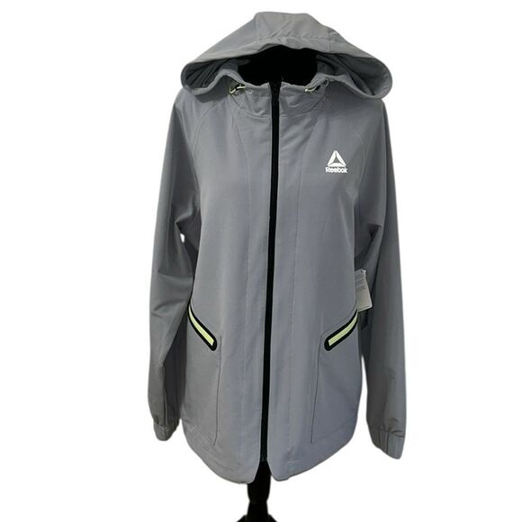 Reebok Gray Men’s Hoodie Performance Jacket(Size Medium) - Picture 3 of 9